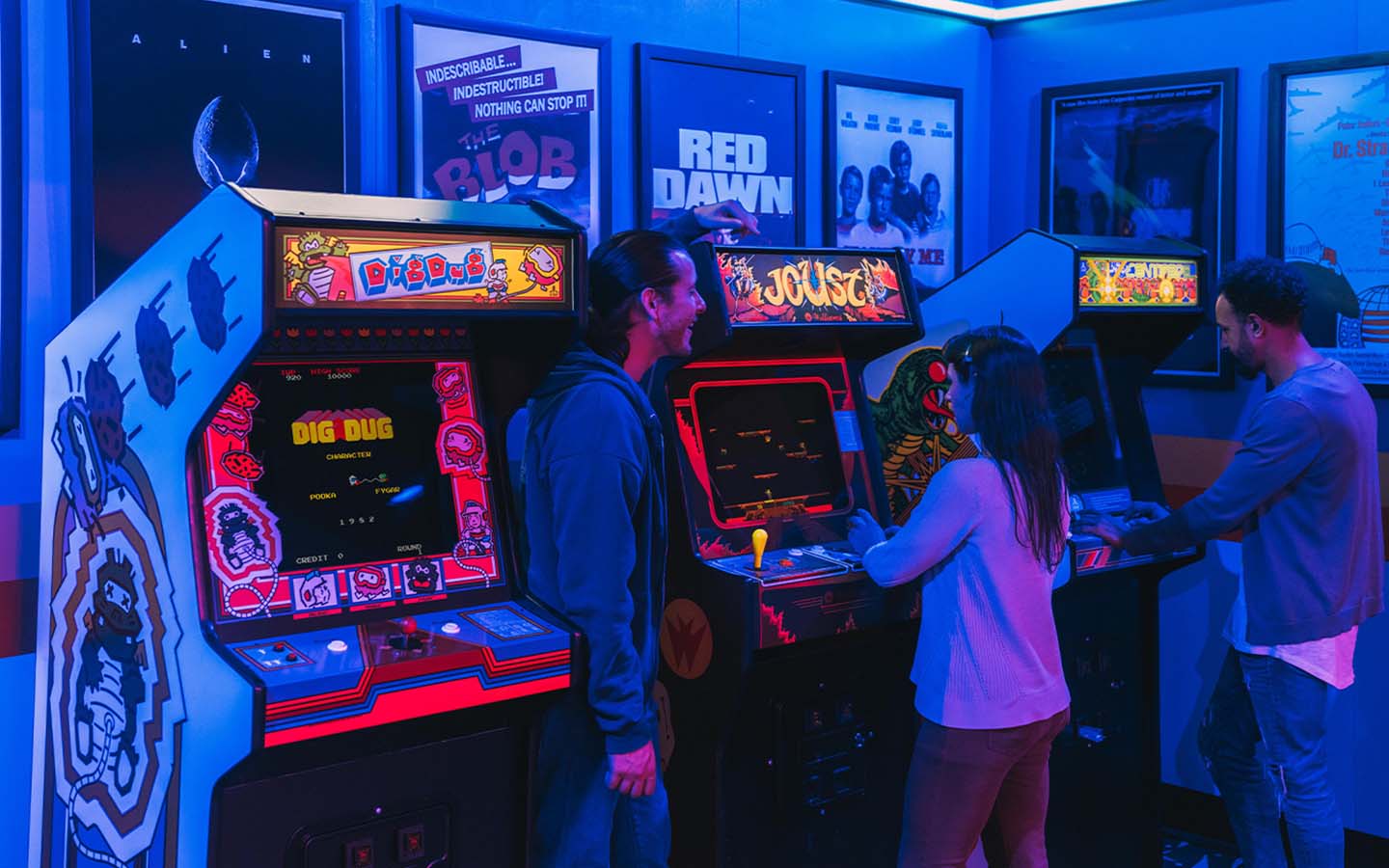 The arcade at Stranger Things: The Experience